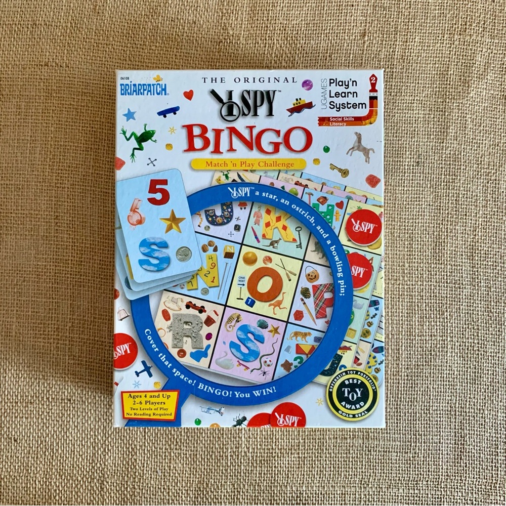BRIARPATCH I SPY BINGO Match ‘n Play Challenge Game Ages 4 and Up